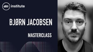 The masterclass thumbnail featuring a black and white portrait of Bjørn Jacobsen 