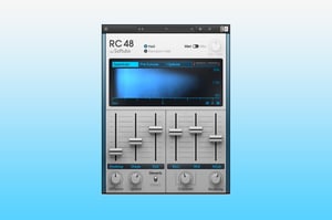 A screenshot of Softube's RC 48 digital reverb