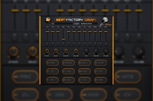 A screenshot of the user interface for BeatSkillz Beatfactory Drums