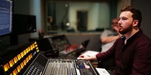 Harrison White using the API 1608 mixing console in dBs Bristol
