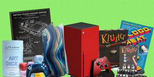 A collage of gift ideas for gamers