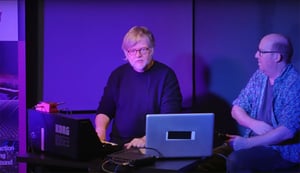 Will Gregory and Sonicstate's Nick Batt chatting about synthesisers